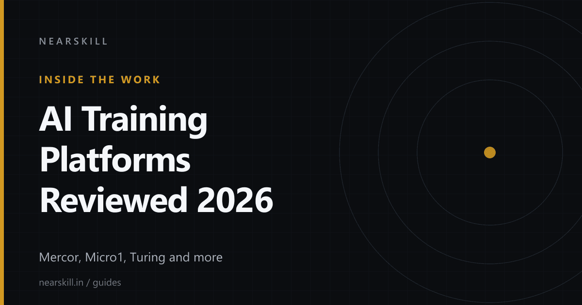 Cover of the NearSkill guide reviewing AI training platforms in 2026